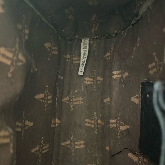 American West Tooled Leather Bag Merlot Red & Black Silver Concho and Hardware - Picture 5 of 16